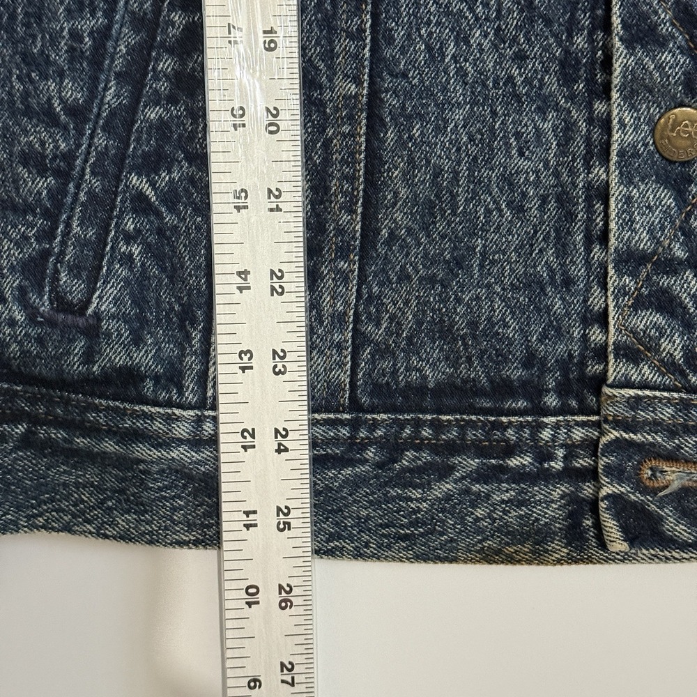 Lee‎ Riders USA Acid Wash Denim Jacket Large Vintage 80s 90s 220-8548 - Picture 7 of 8